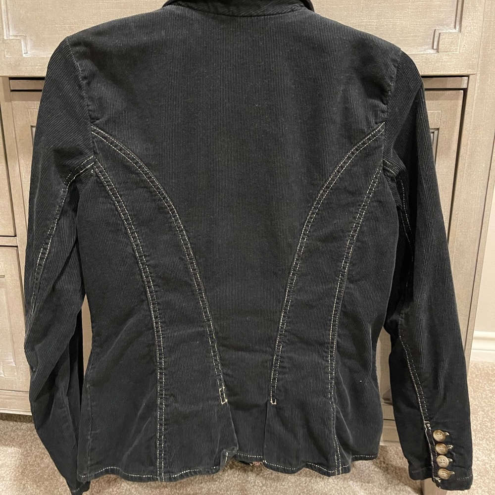 Caribbean Joe black corduroy jacket. - Picture 2 of 7